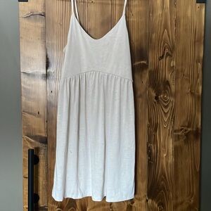 Cream Spaghetti Strap Dress
